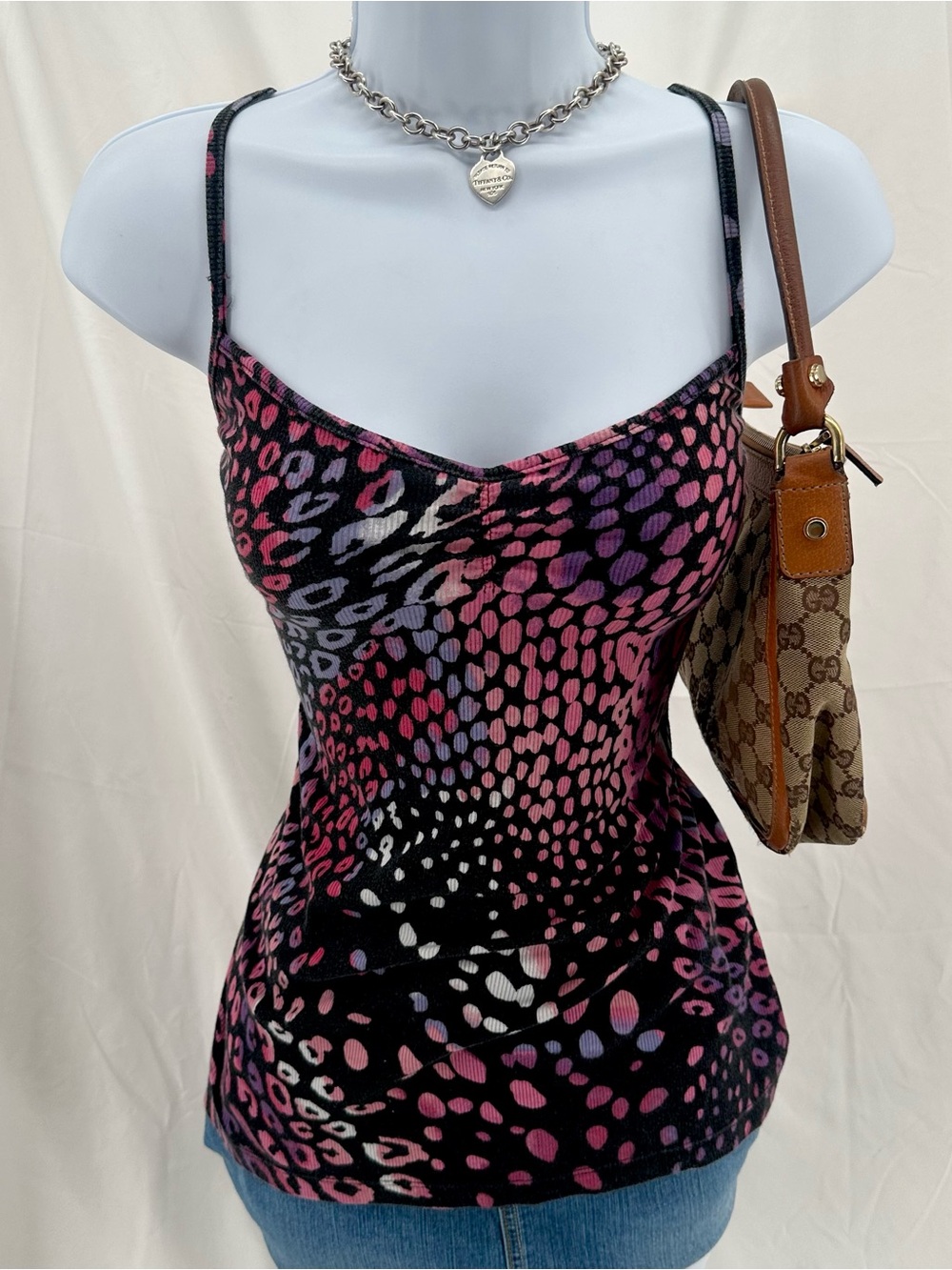 Scene Y2K Leopard Animal Print No Boundaries Cami Top